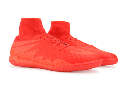 Nike Men's HypervenomX Proximo Indoor Soccer Shoes Bright Crimson/Hyper Orange
