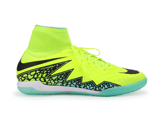 Nike Men's HypervenomX Proximo Indoor Soccer Shoes Volt/Black/Black