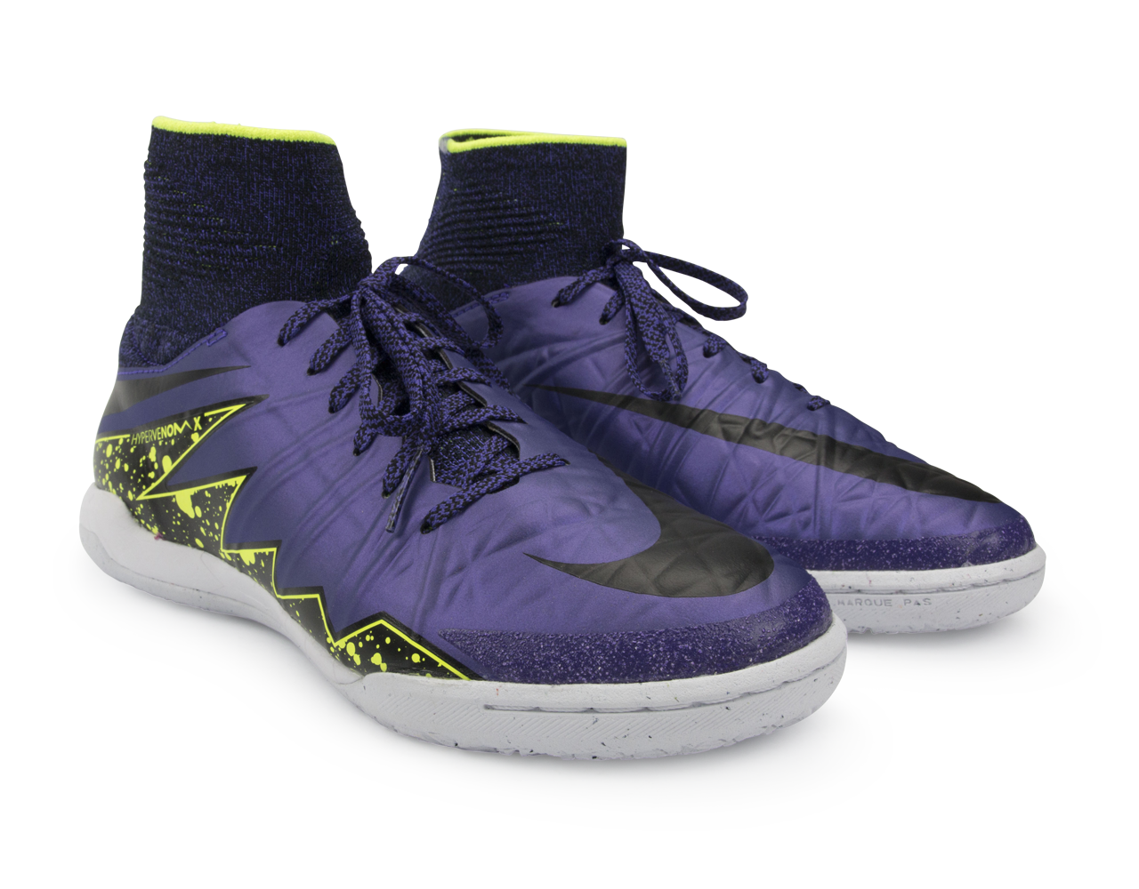 Nike Kids HypervenomX Proximo Street Indoor Soccer Shoes  Hyper Grape/Black/Volt