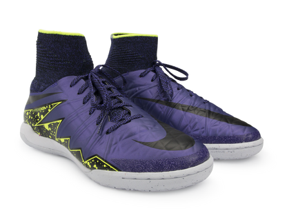 Nike Kids HypervenomX Proximo Street Indoor Soccer Shoes  Hyper Grape/Black/Volt