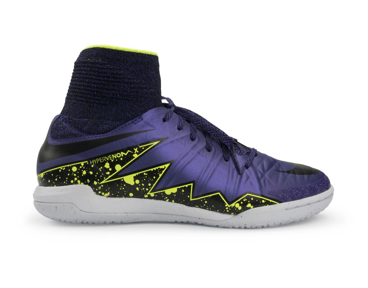 Nike Kids HypervenomX Proximo Street Indoor Soccer Shoes  Hyper Grape/Black/Volt