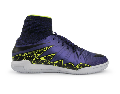 Nike Kids HypervenomX Proximo Street Indoor Soccer Shoes  Hyper Grape/Black/Volt