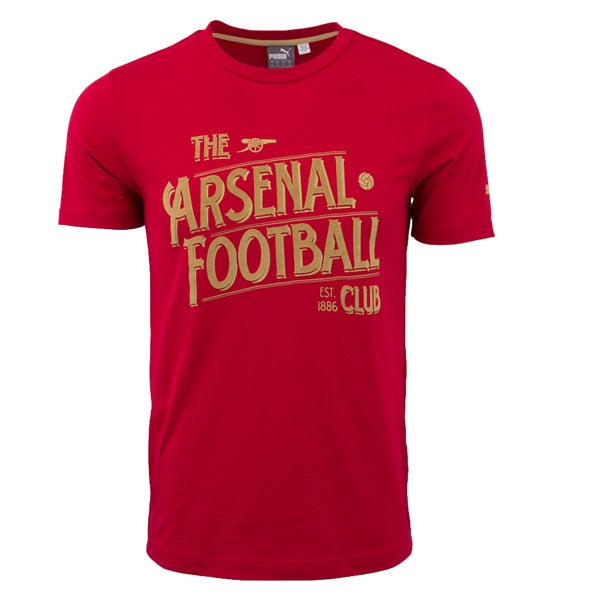 PUMA Men's Arsenal FC Graphic Tee Red