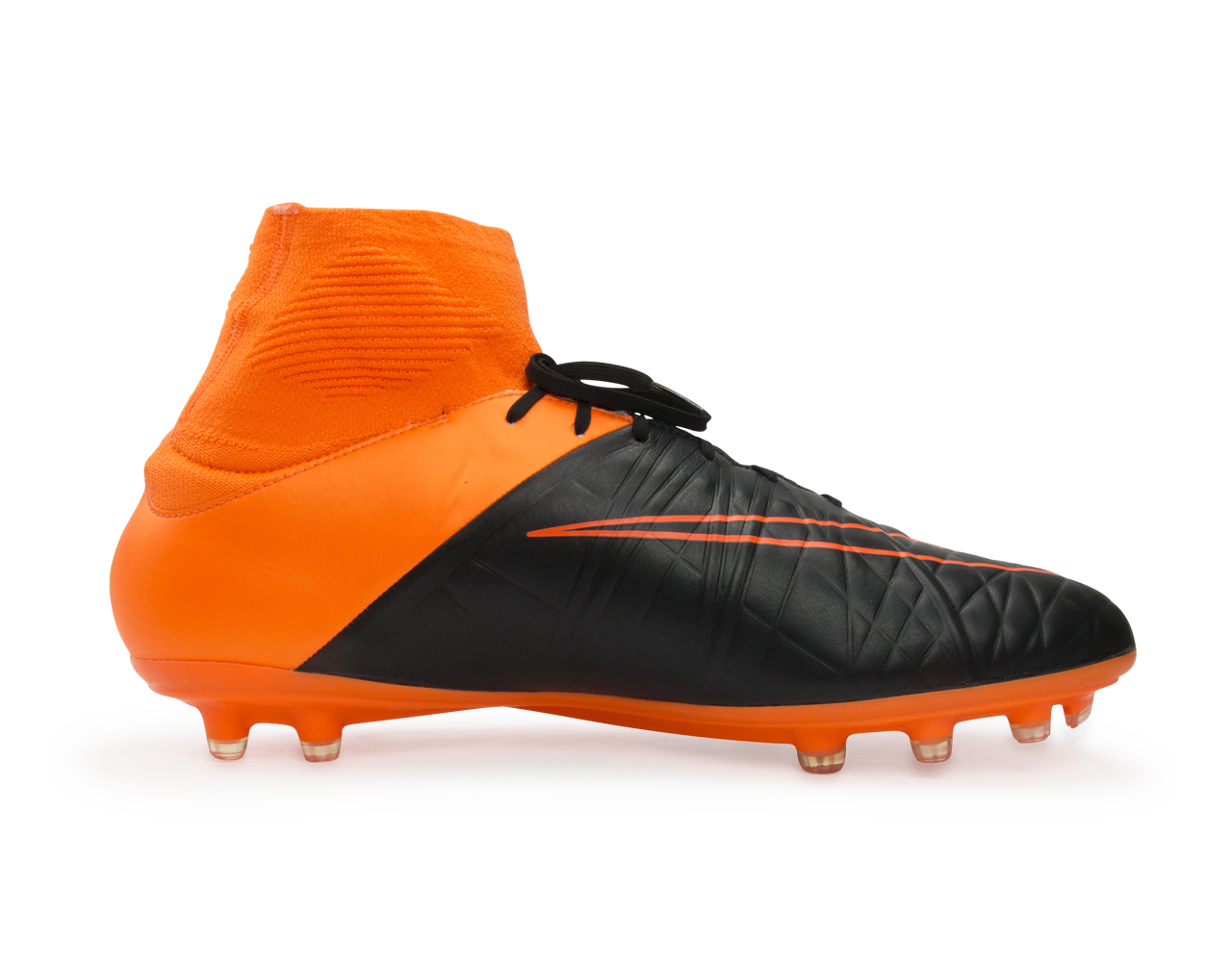 Nike Men's Hypervenom Phatal II Leather FG Black/Total Orange/White