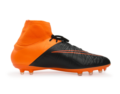 Nike Men's Hypervenom Phatal II Leather FG Black/Total Orange/White