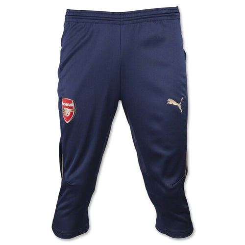 PUMA Men's 15/16 Arsenal 3/4 Training Pants Black Iris/Victory Gold