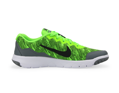 Nike Kids Flex Experience 4 Print GS Electric Green/Black/Grey/White