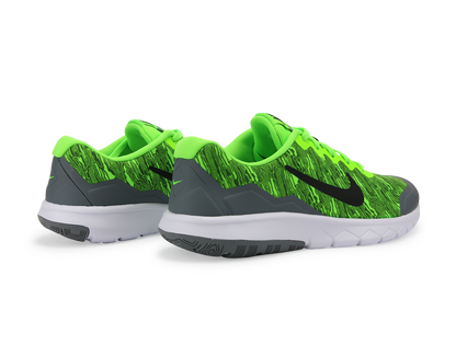 Nike Kids Flex Experience 4 Print GS Electric Green/Black/Grey/White