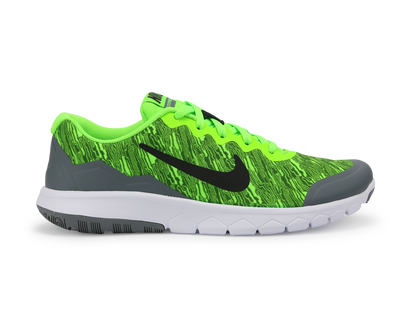 Nike Kids Flex Experience 4 Print GS Electric Green/Black/Grey/White