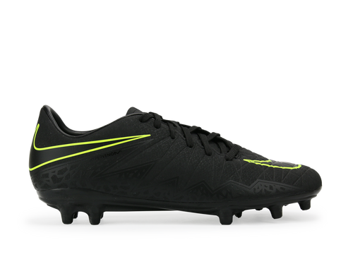 Nike Men's Hypervenom Phelon II FG Black/Black/Volt