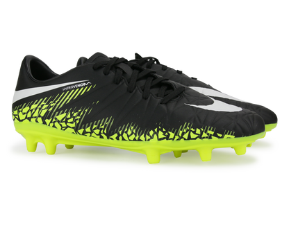 Nike Men's Hypervenom Phelon FG Black/Metallic Hema