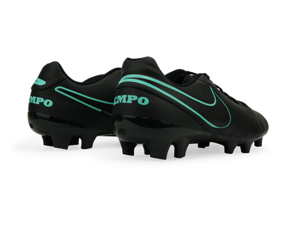 Nike Men's Tiempo Genio II FG Black/Hyper Turqouise