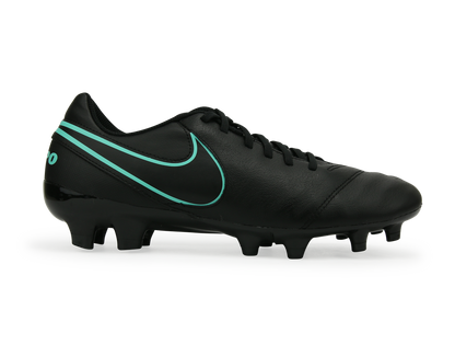 Nike Men's Tiempo Genio II FG Black/Hyper Turqouise