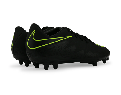 Nike Men's Hypervenom Phelon II FG Black/Black/Volt