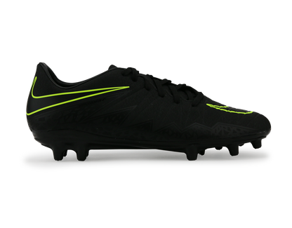 Nike Men's Hypervenom Phelon II FG Black/Black/Volt
