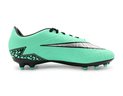 Nike Men's Hypervenom Phelon FG Shoes Green Glow/Metallic Silver/Hyper Orange