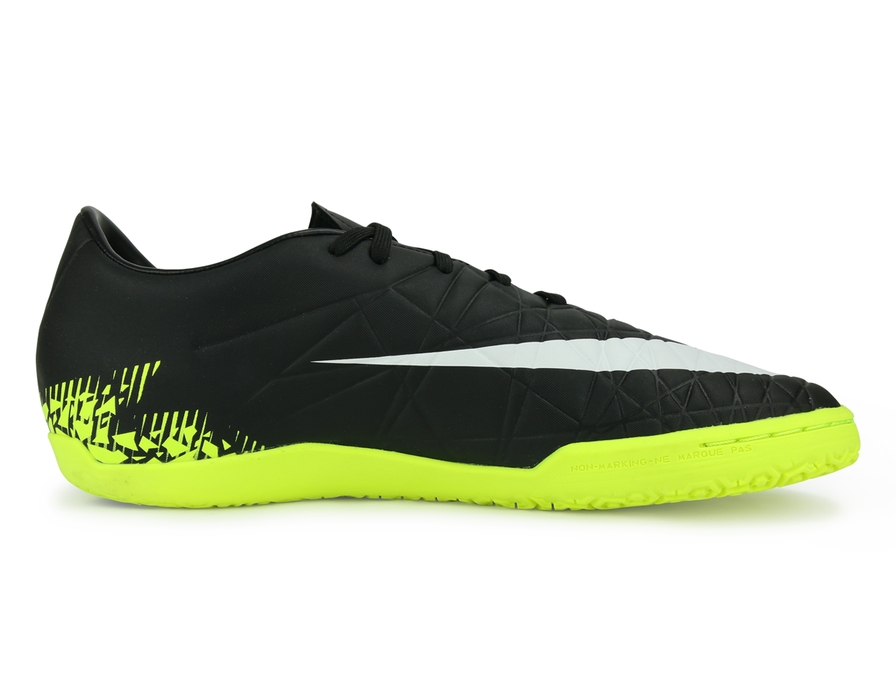 Nike Men's Hypervenom Phelon Indoor Soccer Shoes Black/White/Volt