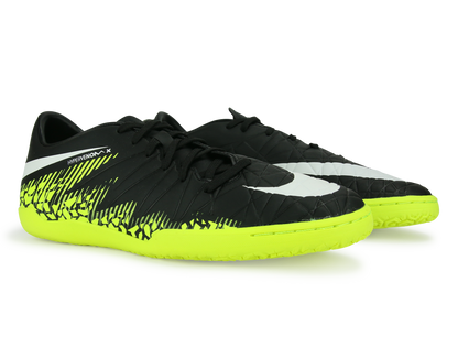 Nike Men's Hypervenom Phelon Indoor Soccer Shoes Black/White/Volt
