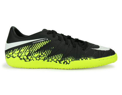 Nike Men's Hypervenom Phelon Indoor Soccer Shoes Black/White/Volt