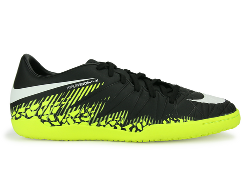 Nike Men's Hypervenom Phelon Indoor Soccer Shoes Black/White/Volt