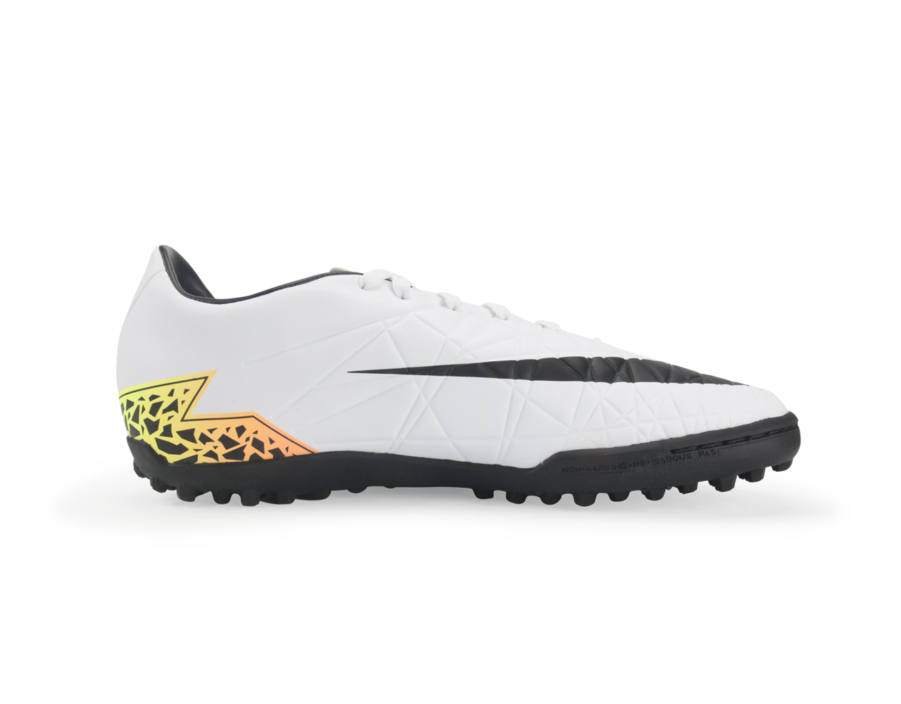 Nike Men's Hypervenom Phelon Turf Soccer Shoes White/Black/Total Orange/Volt