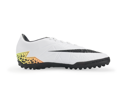 Nike Men's Hypervenom Phelon Turf Soccer Shoes White/Black/Total Orange/Volt