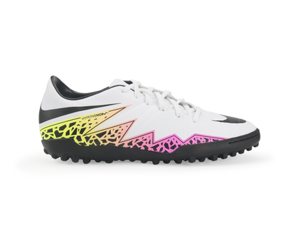 Nike Men's Hypervenom Phelon Turf Soccer Shoes White/Black/Total Orange/Volt