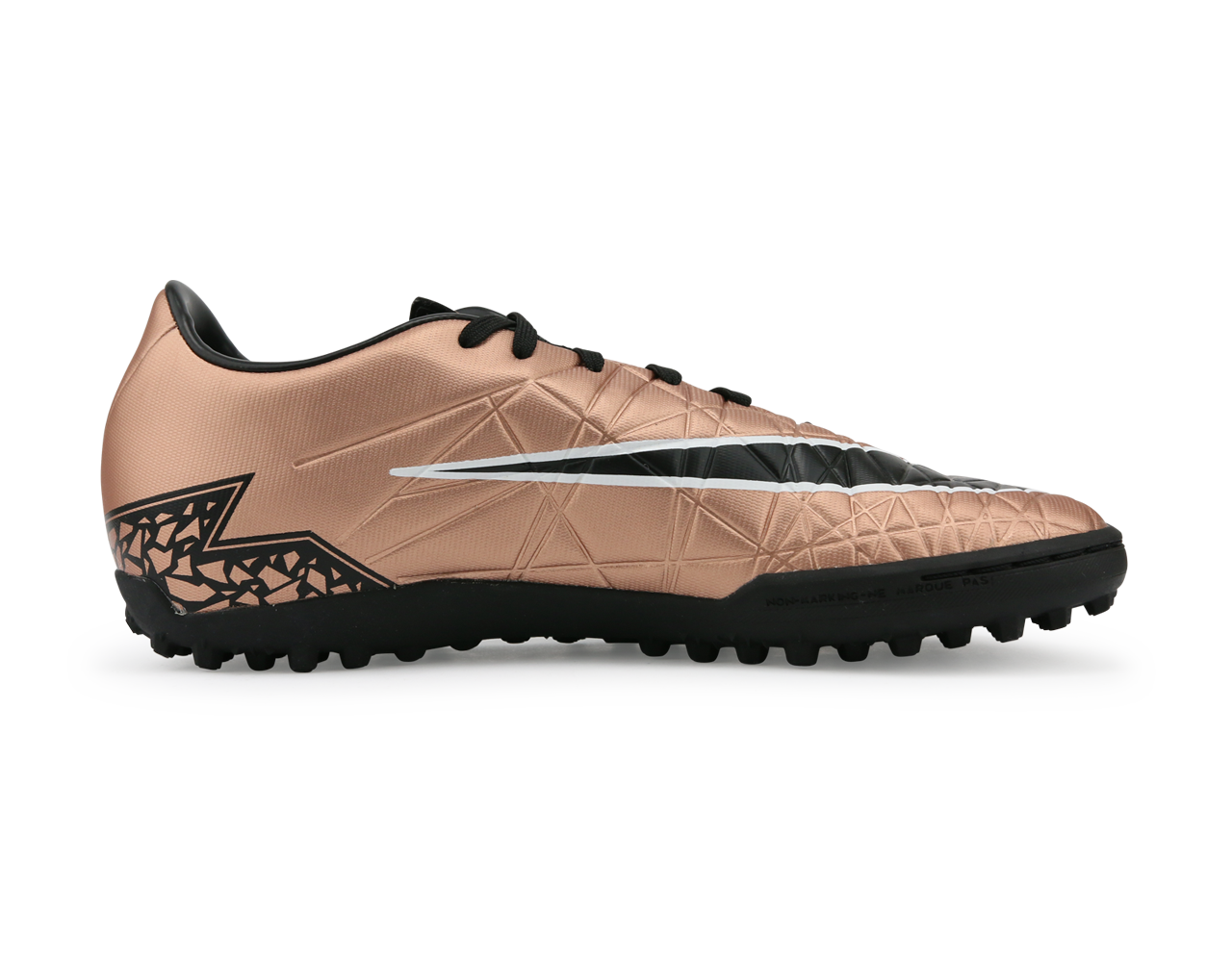 Nike Men's Hypervenom Phelon II Turf Soccer Shoes Metalic Red Bronz/Black Green/Glow White