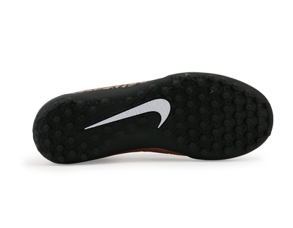 Nike Men's Hypervenom Phelon II Turf Soccer Shoes Metalic Red Bronz/Black Green/Glow White