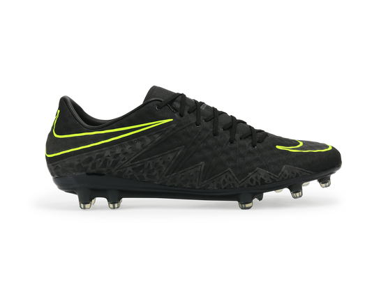 Nike Men's Hypervenom Phinish II FG Black/Black/Volt