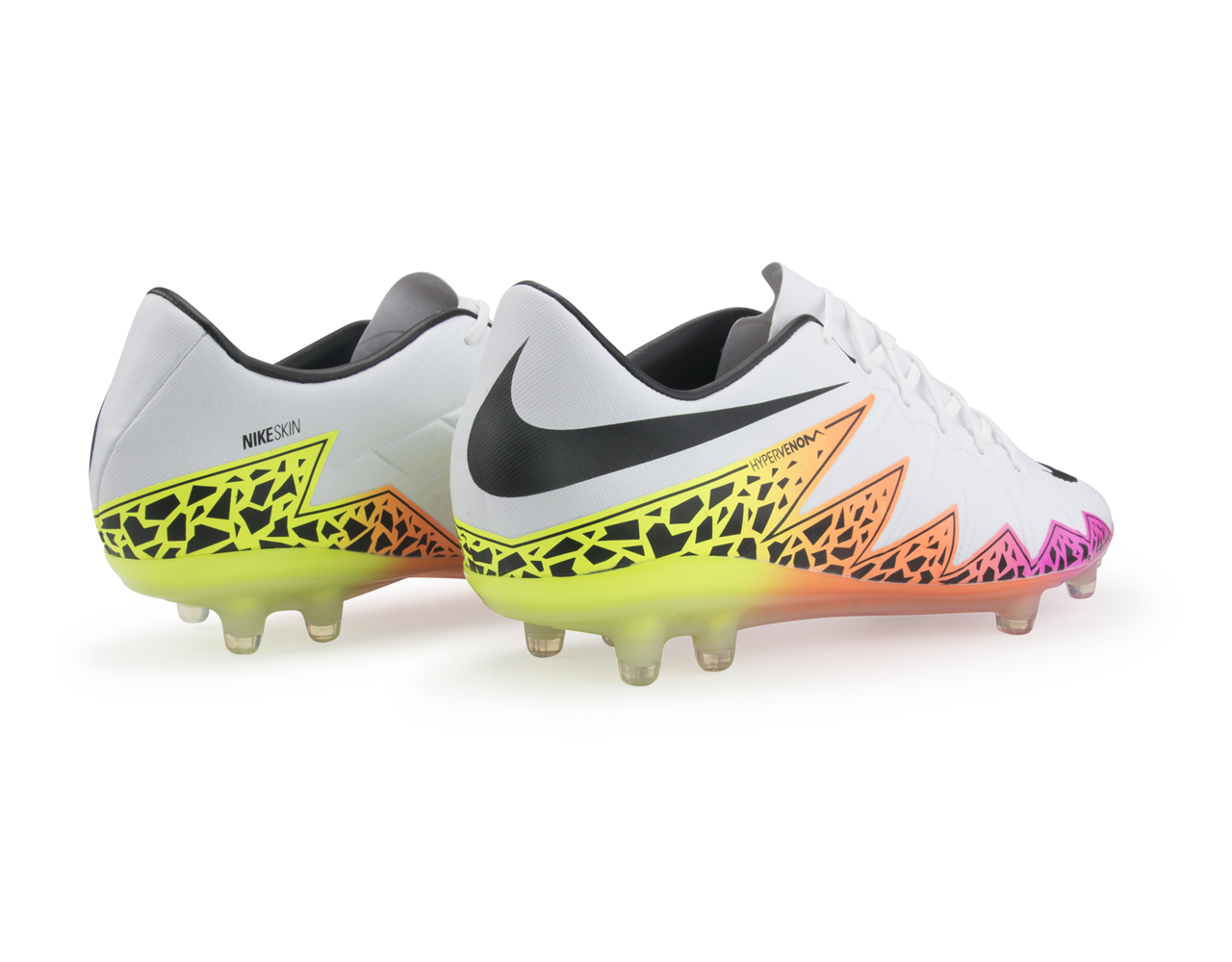 Nike Men's Hypervenom Phinish FG White/Black/Total Orange/Volt
