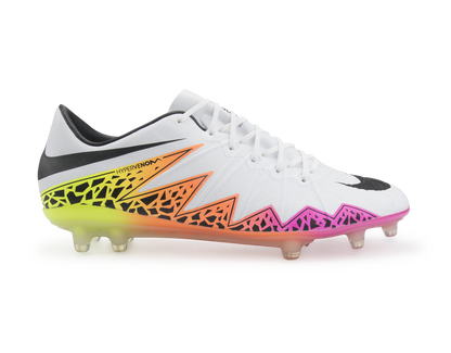 Nike Men's Hypervenom Phinish FG White/Black/Total Orange/Volt