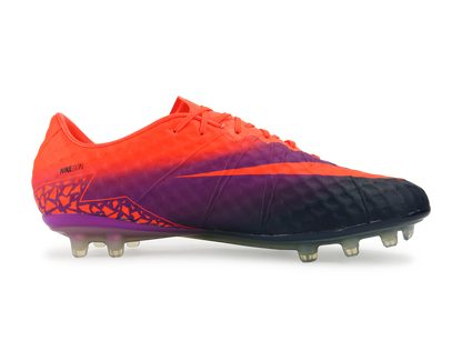 Nike Men's Hypervenom Phinish FG Total Crimson/Obsidian/Vivid Purple