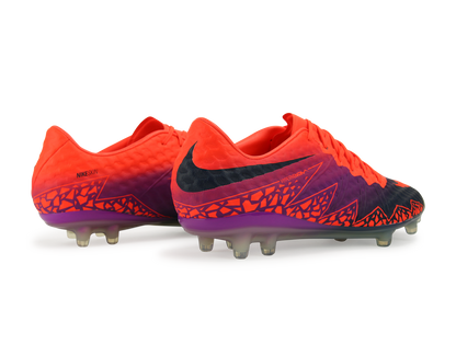 Nike Men's Hypervenom Phinish FG Total Crimson/Obsidian/Vivid Purple