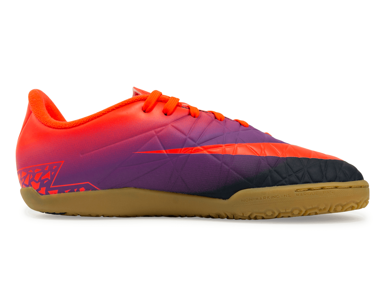 Nike Kids HypervenomX Phelon II Indoor Soccer Shoes Total Crimson/Obsidian Vivid
