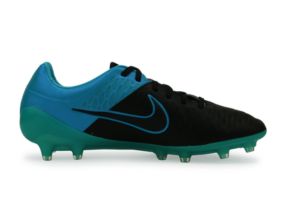 Nike Men's Magista Opus Leather FG Black/Torquoise Blue/Black
