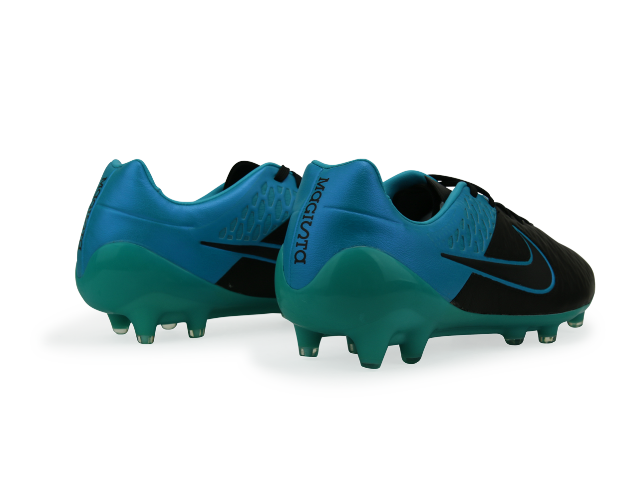 Nike Men's Magista Opus Leather FG Black/Torquoise Blue/Black