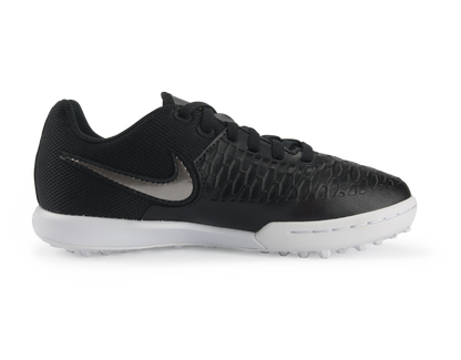 Nike Kids MagistaX Pro Turf Soccer Shoes Black/Metallic Pewter/White