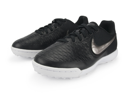 Nike Kids MagistaX Pro Turf Soccer Shoes Black/Metallic Pewter/White