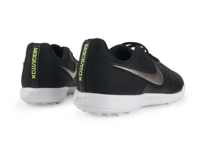 Nike Kids MagistaX Pro Turf Soccer Shoes Black/Metallic Pewter/White