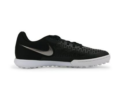 Nike Men's MagistaX Pro Turf Soccer Shoes  Black/Metallic Pewter/White/Green Glow