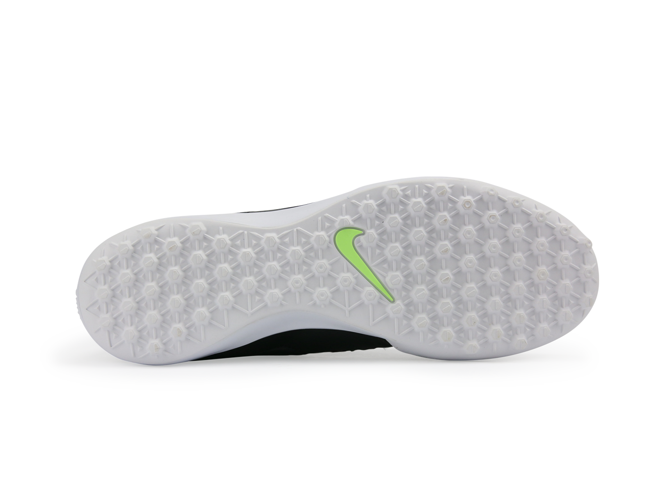 Nike Men's MagistaX Pro Turf Soccer Shoes  Black/Metallic Pewter/White/Green Glow