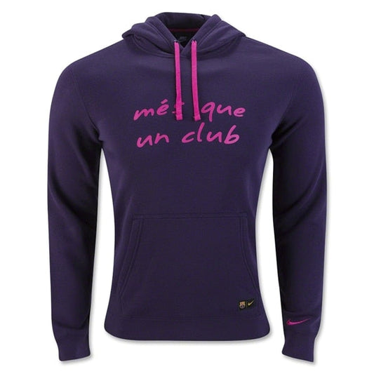 Nike Men's FC Barcelona 16/17 Core Hoodie Purple Dynasty/Vivid Pink