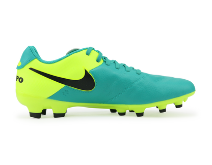 Nike Men's Tiempo Genio Leather FG Clear Jade/Black/Volt