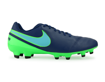 Nike Men's Tiempo Genio II FG Coastal Blue/Polarized Blue/Rage Green