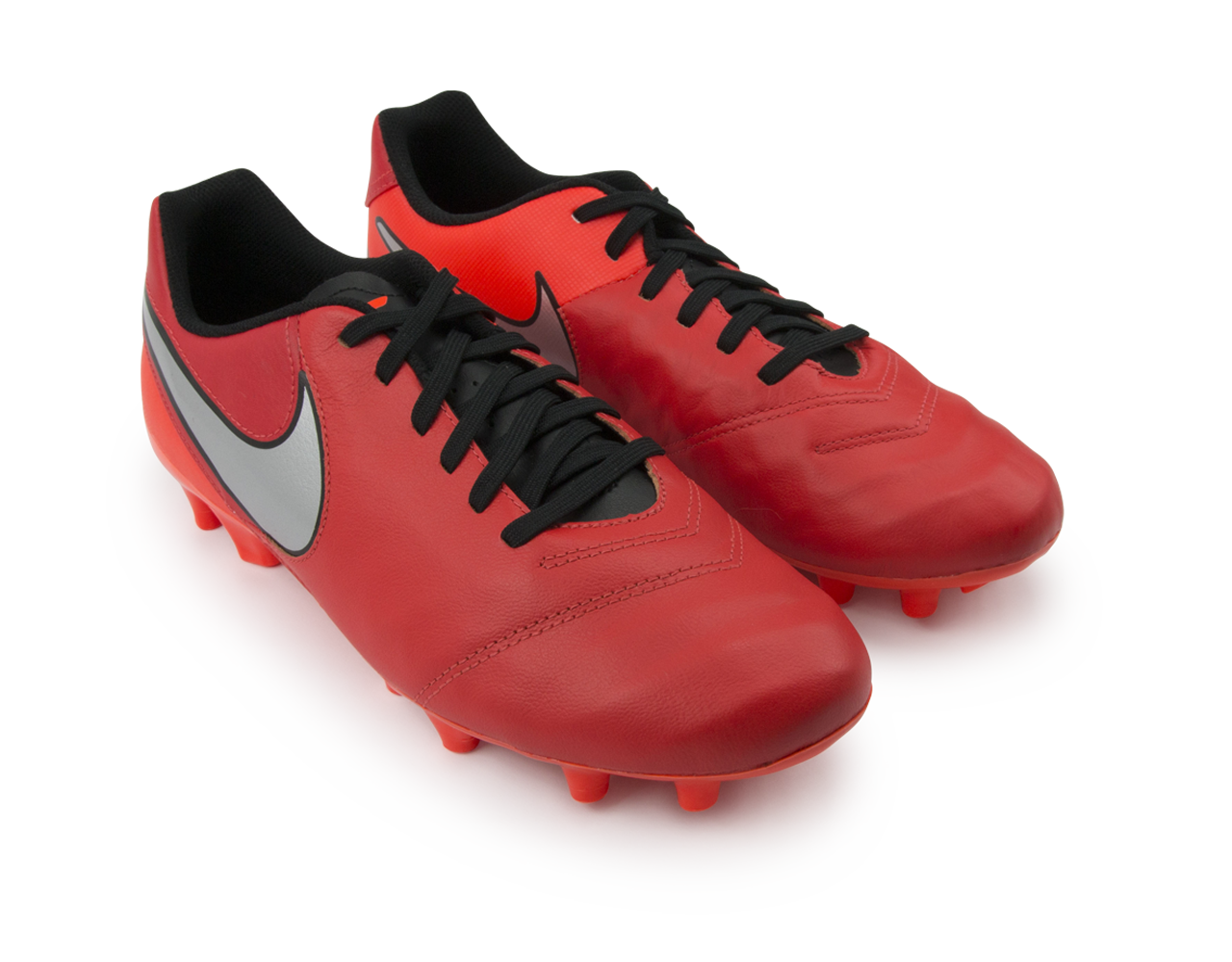 Nike Men's Tiempo Genio Leather FG Light Crimson/Metallic Silver/Total Crimson