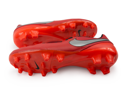 Nike Men's Tiempo Genio Leather FG Light Crimson/Metallic Silver/Total Crimson