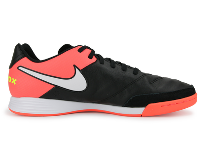Nike Men's TiempoX Genio II Indoor Shoes Black/White/Hyper Orange/Volt