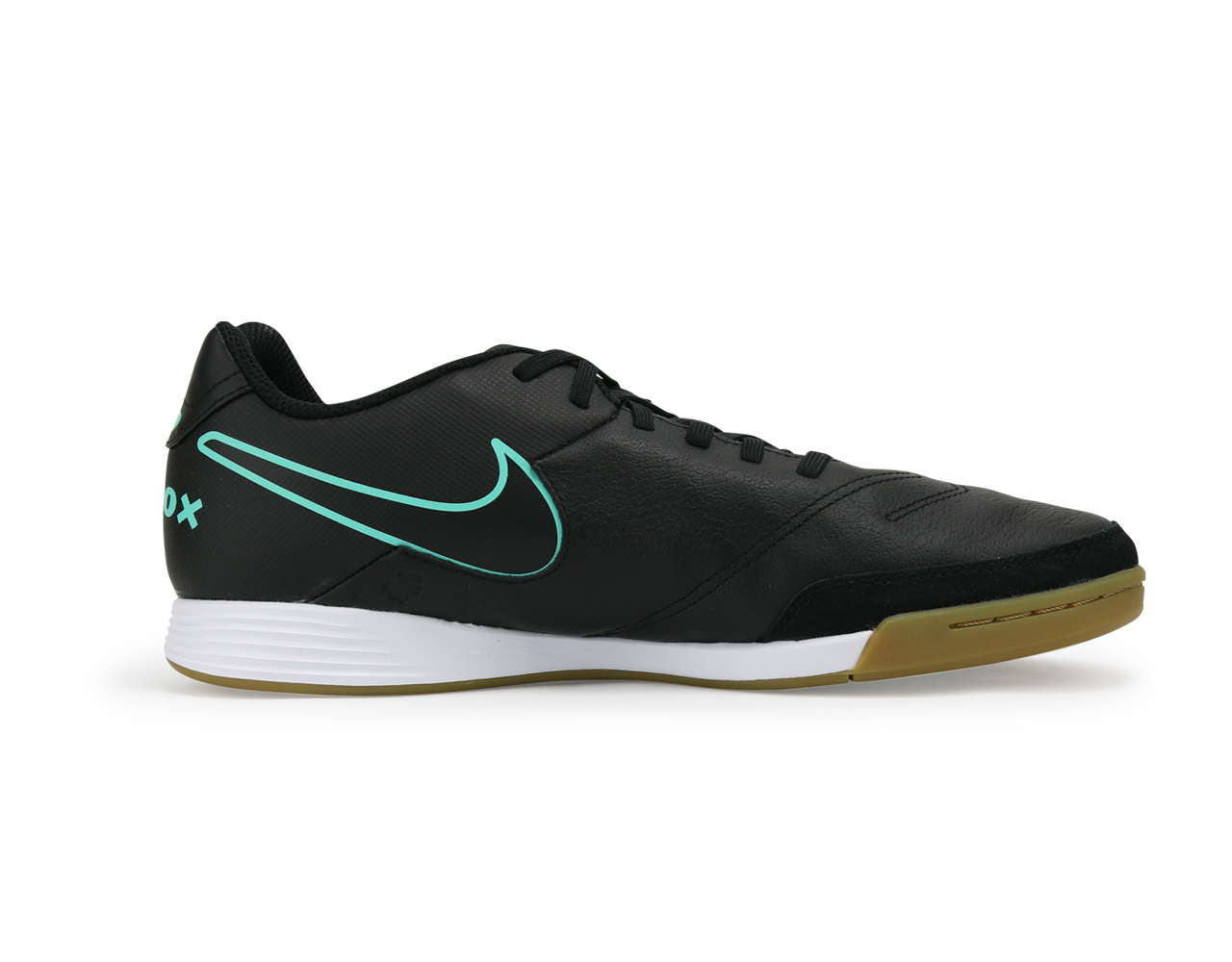 Nike Men's TiempoX Genio II Indoor Soccer Shoes Black/Hyper Turqouise