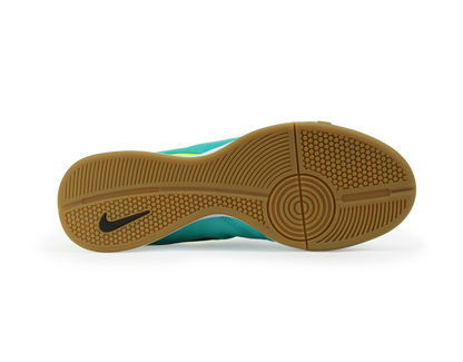 Nike Men's Tiempo Genio II Leather Indoor Soccer Shoes Clear Jade/Black/Volt